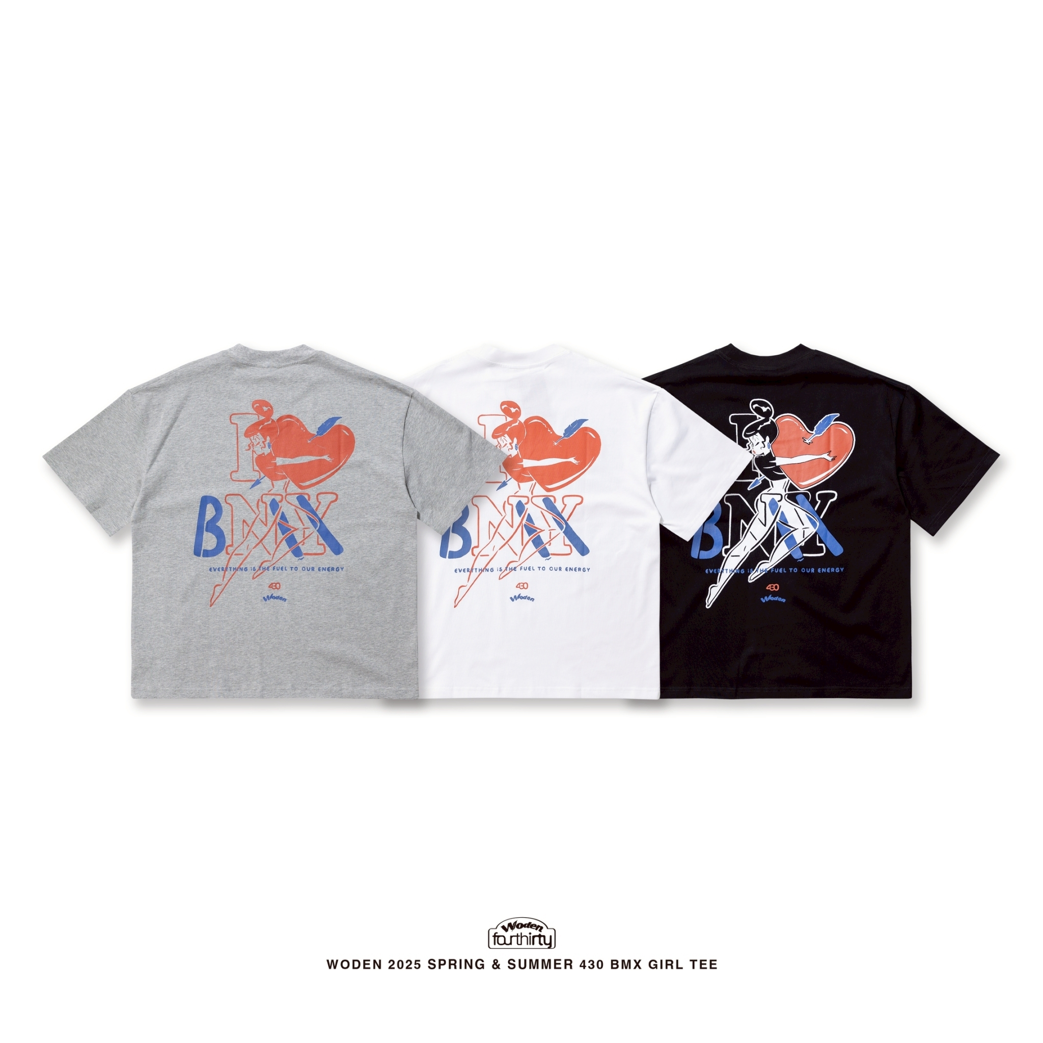 WODEN® / Fourthirty® 2025 Spring & Summer 055 BMX Girl Tee