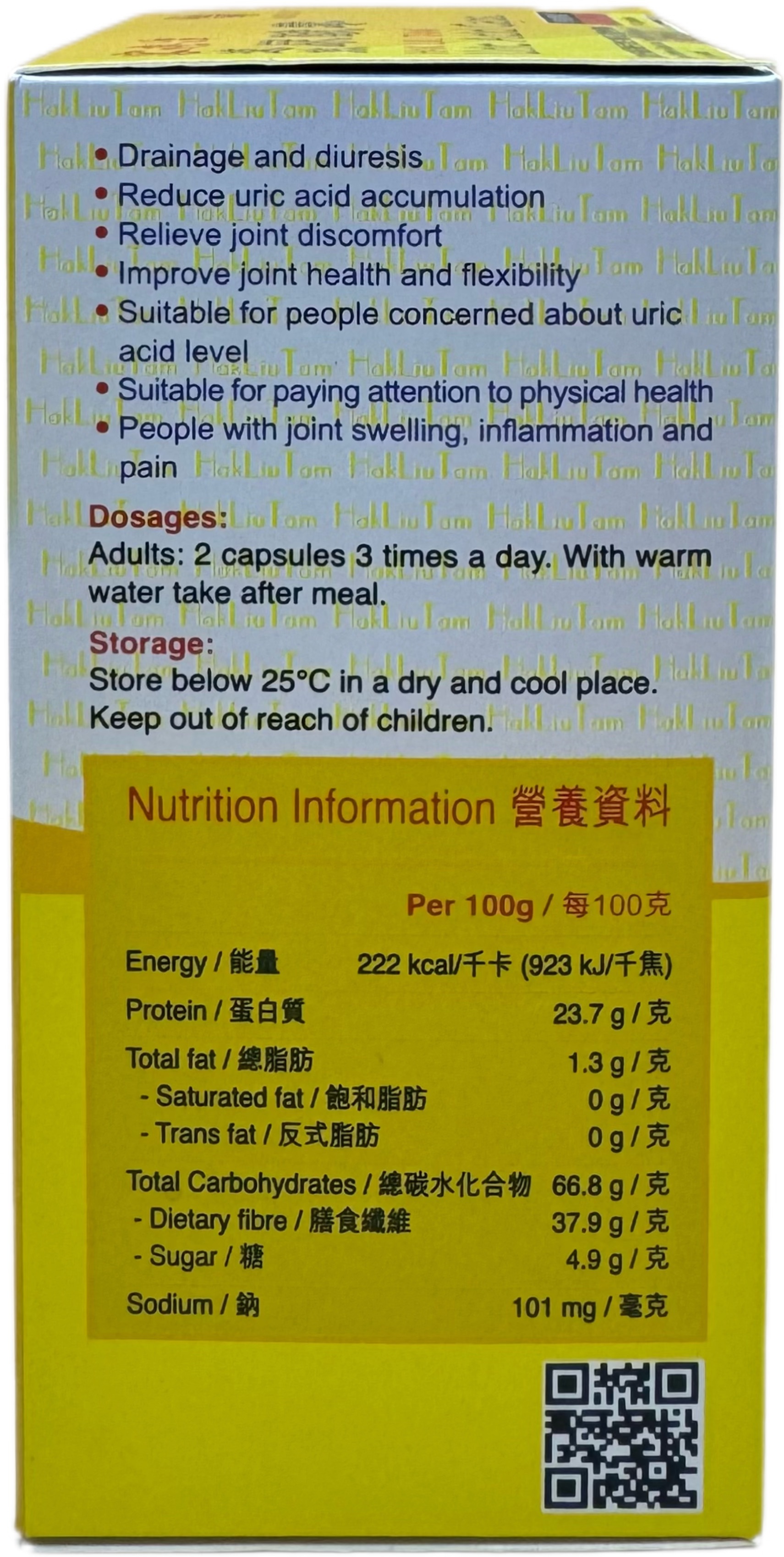 HAK LIU TAM-Uric Acid Caps.
