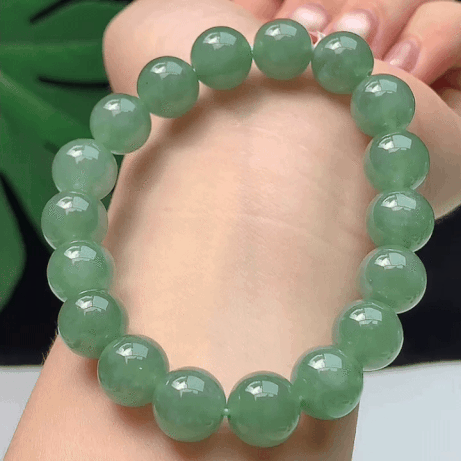720318 翡翠晴綠手串 (10.5mm直徑)