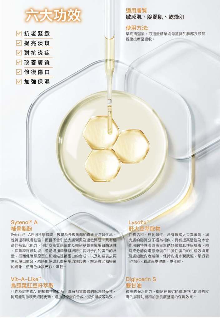 Andre Dermes 逆齡膠原再生精華素30ml 適用於治療玫瑰痤瘡