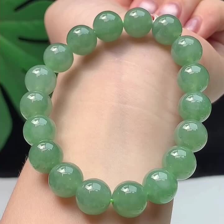 翡翠晴綠手串 (10.5mm直徑),天然翡翠A玉, 緬甸玉, Jade, Jadeite