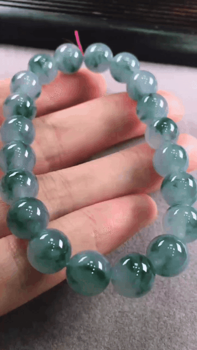 720319 翡翠手串 (9.6mm直徑)