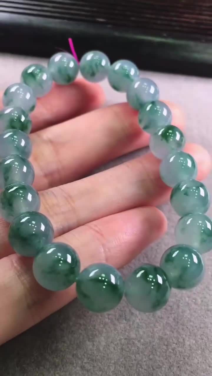 翡翠手串 (9.6mm直徑),天然翡翠A玉, 緬甸玉, Jade, Jadeite