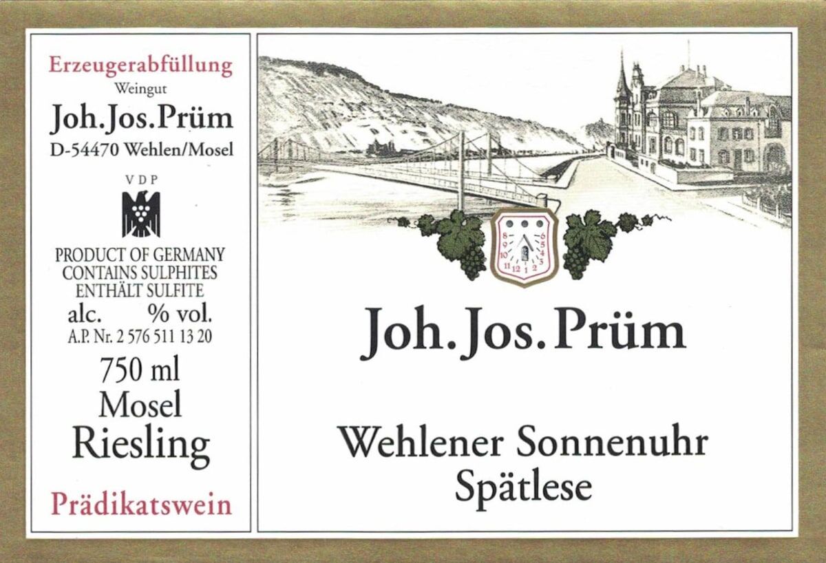 Joh. Jos. Prum Wehlener Sonnenuhr Riesling Spatlese 2023 (JS97)
