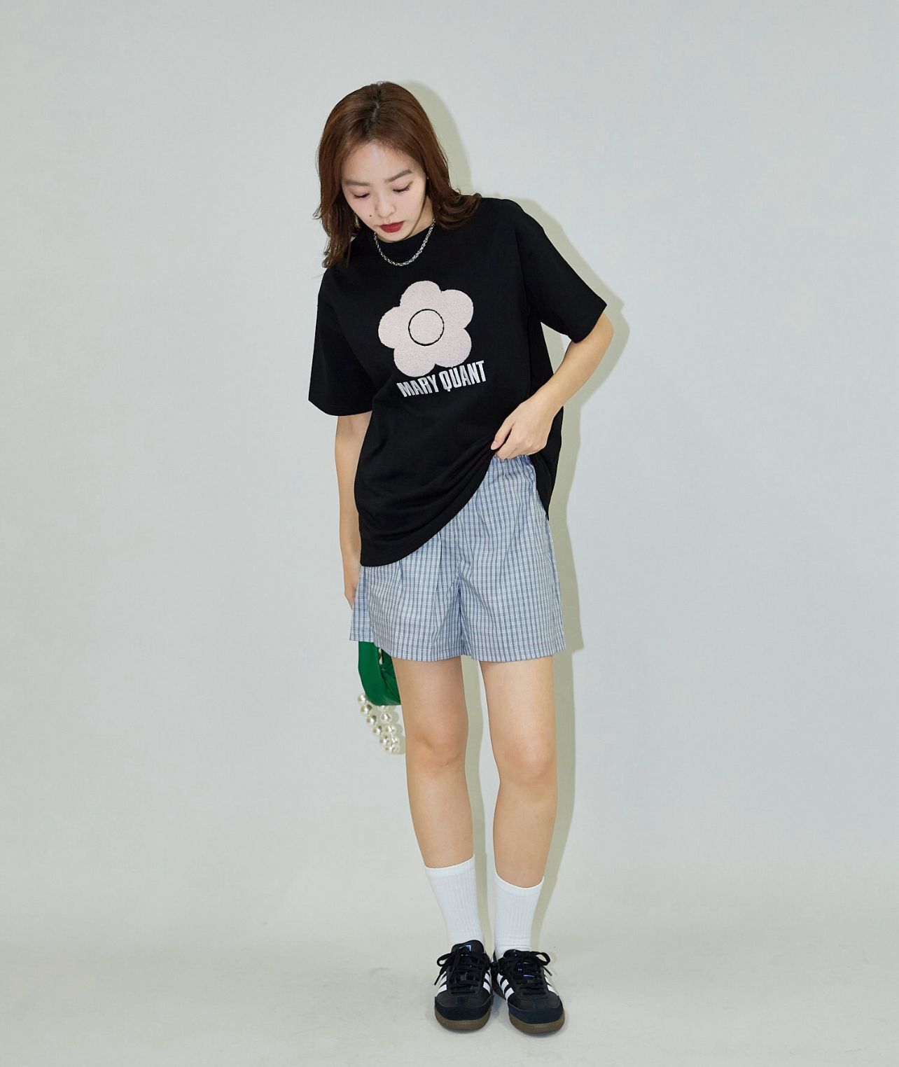 【預購】JN072510 MARY QUANT × PUBLUX 刺繡短袖上衣