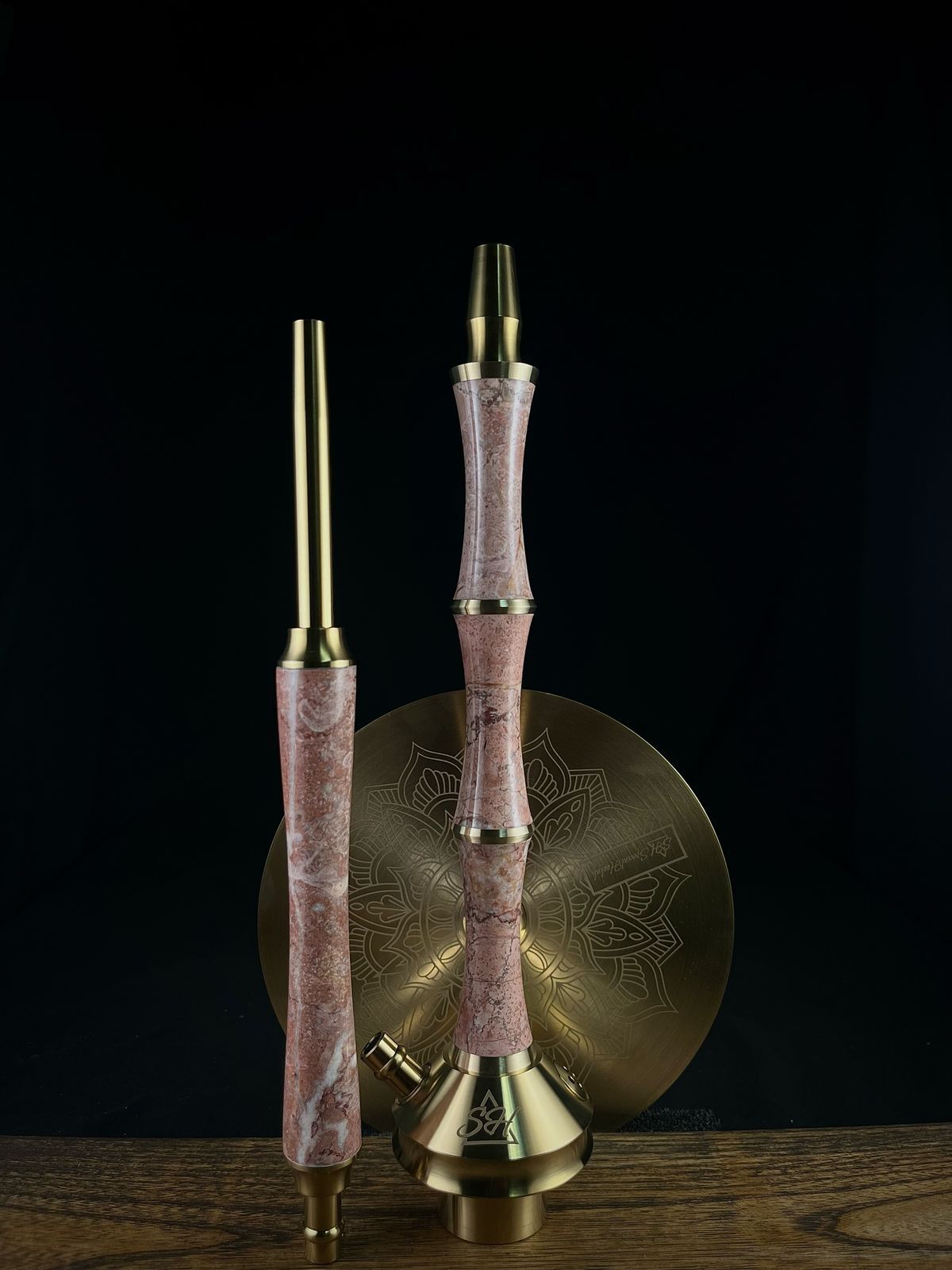 Special Hookah Triple - Rosso Valencia  - Gold