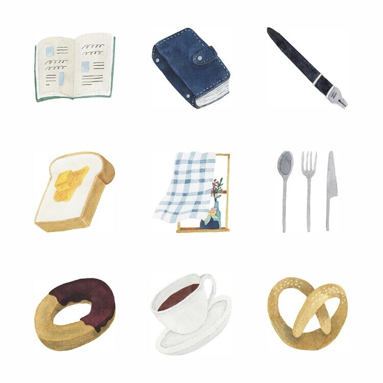 PAPIER PLATZ／ASANEL 貼紙包