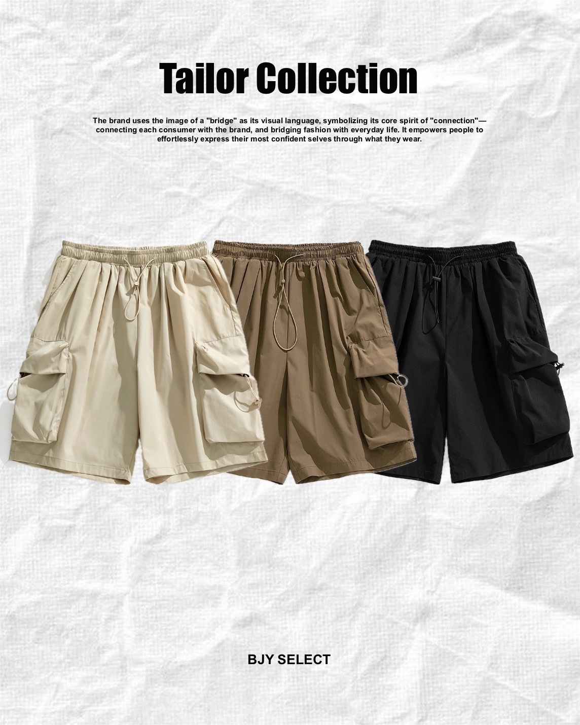 #預購 Tailor collection 立體大口袋 工裝短褲 大陸選貨 三色 K2189