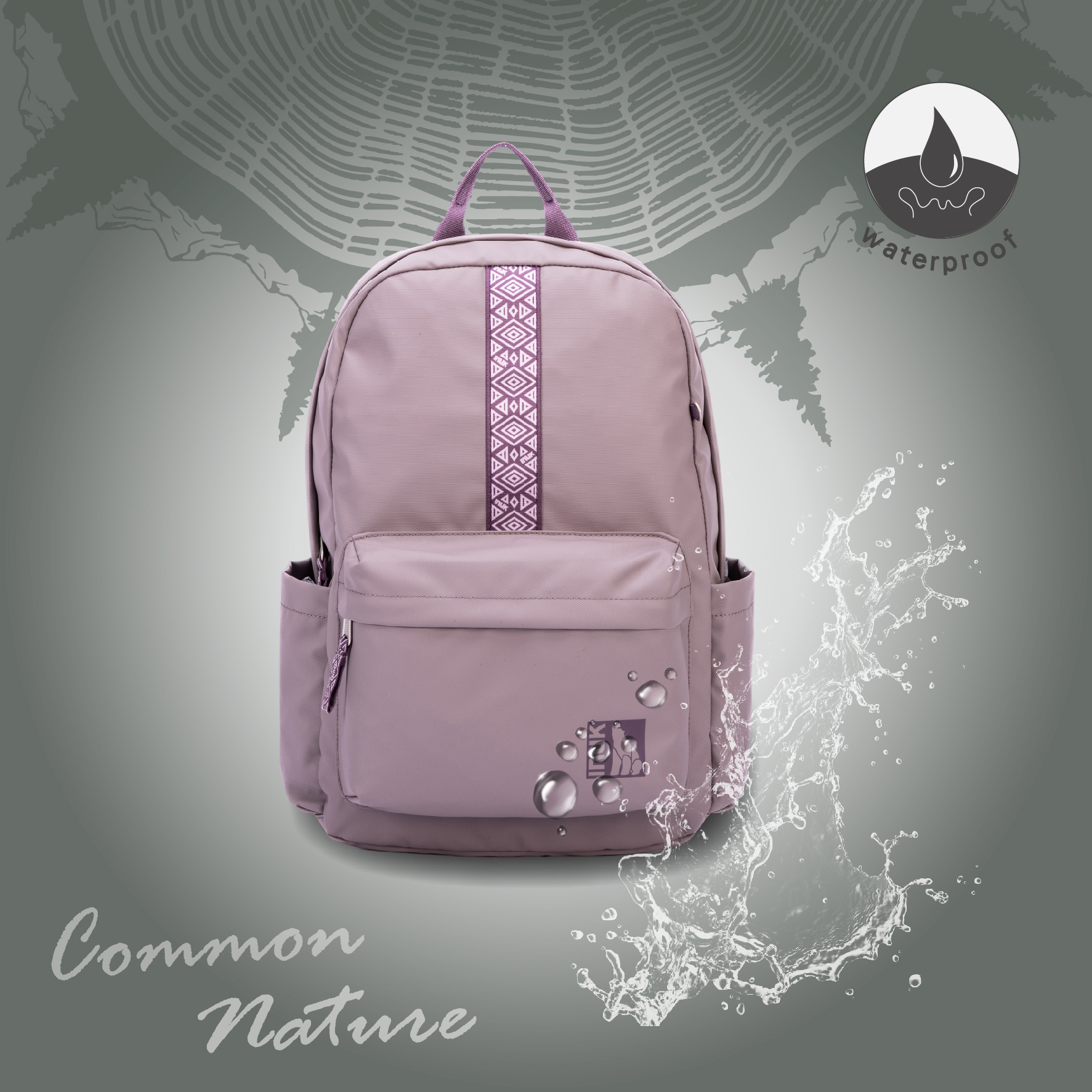 【INUK】全境防水 郊旅日常三用包 | Water_Shed WUUL3_WR 晨霧紫| 後背包 19L