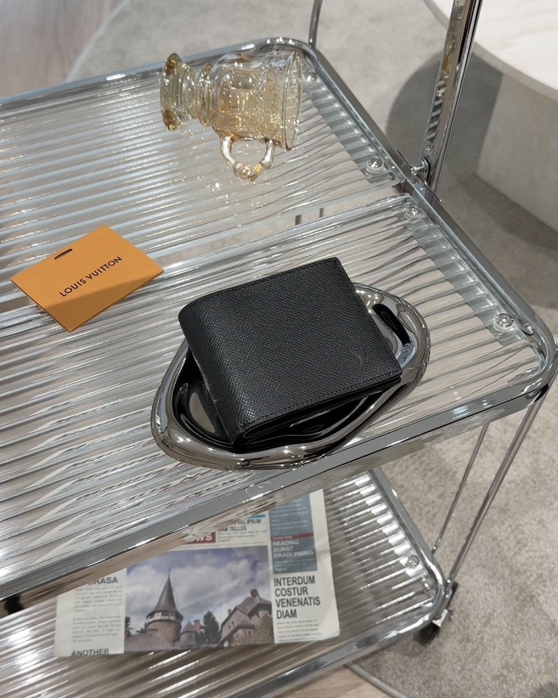 LV｜AMERIGO 八卡內拉鍊雙折短夾 黑色 M62045