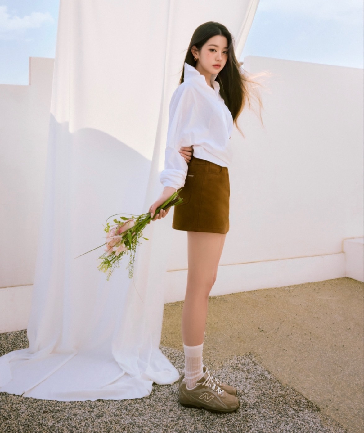 New Balance 204L  張員瑛同款 德訓風 薄底皮革休閒鞋 男女款 淡褐色 🧸July25