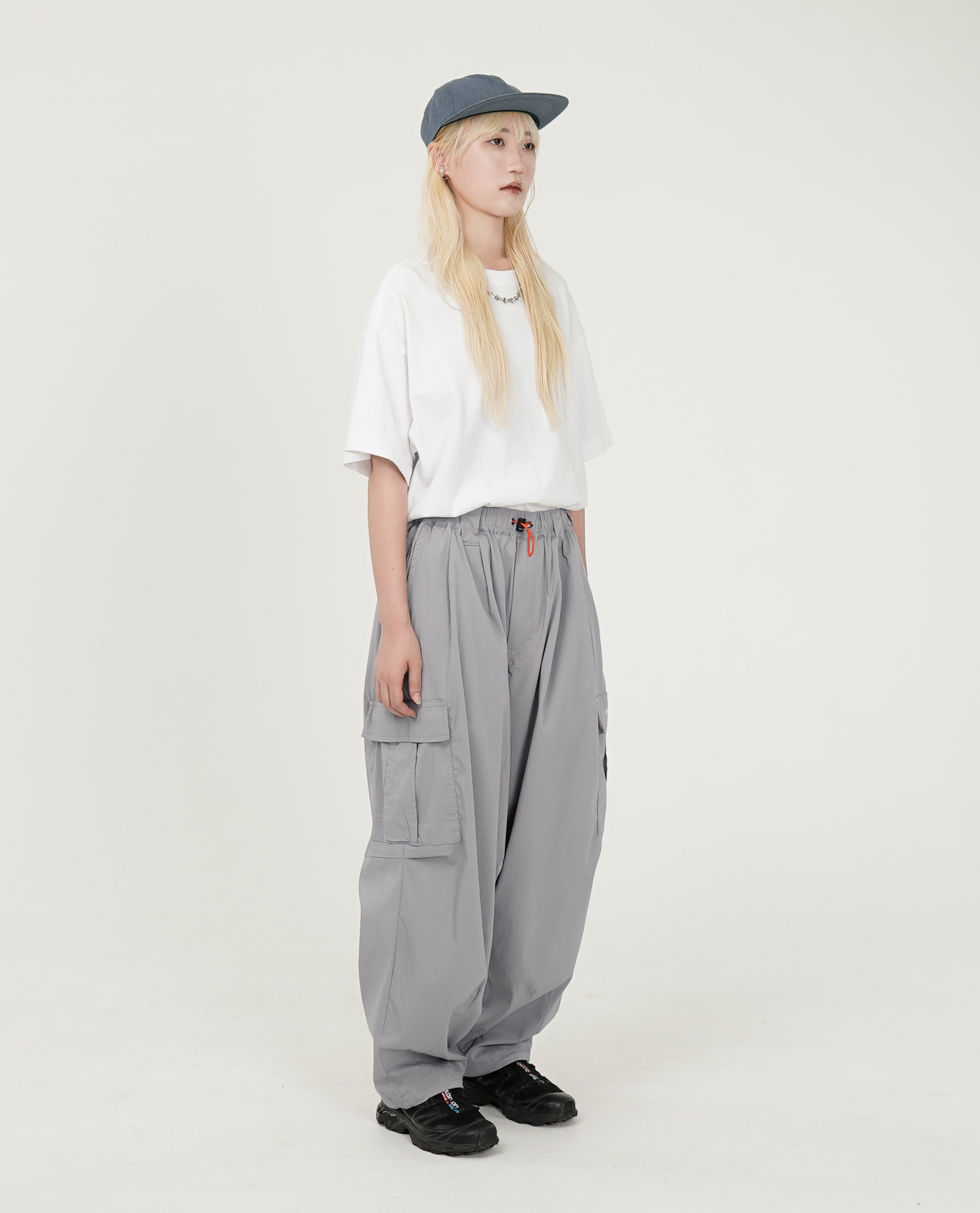 TIGHTBOOTH SEERSUCKER CARGO BALLOON PANTS - 25SS
