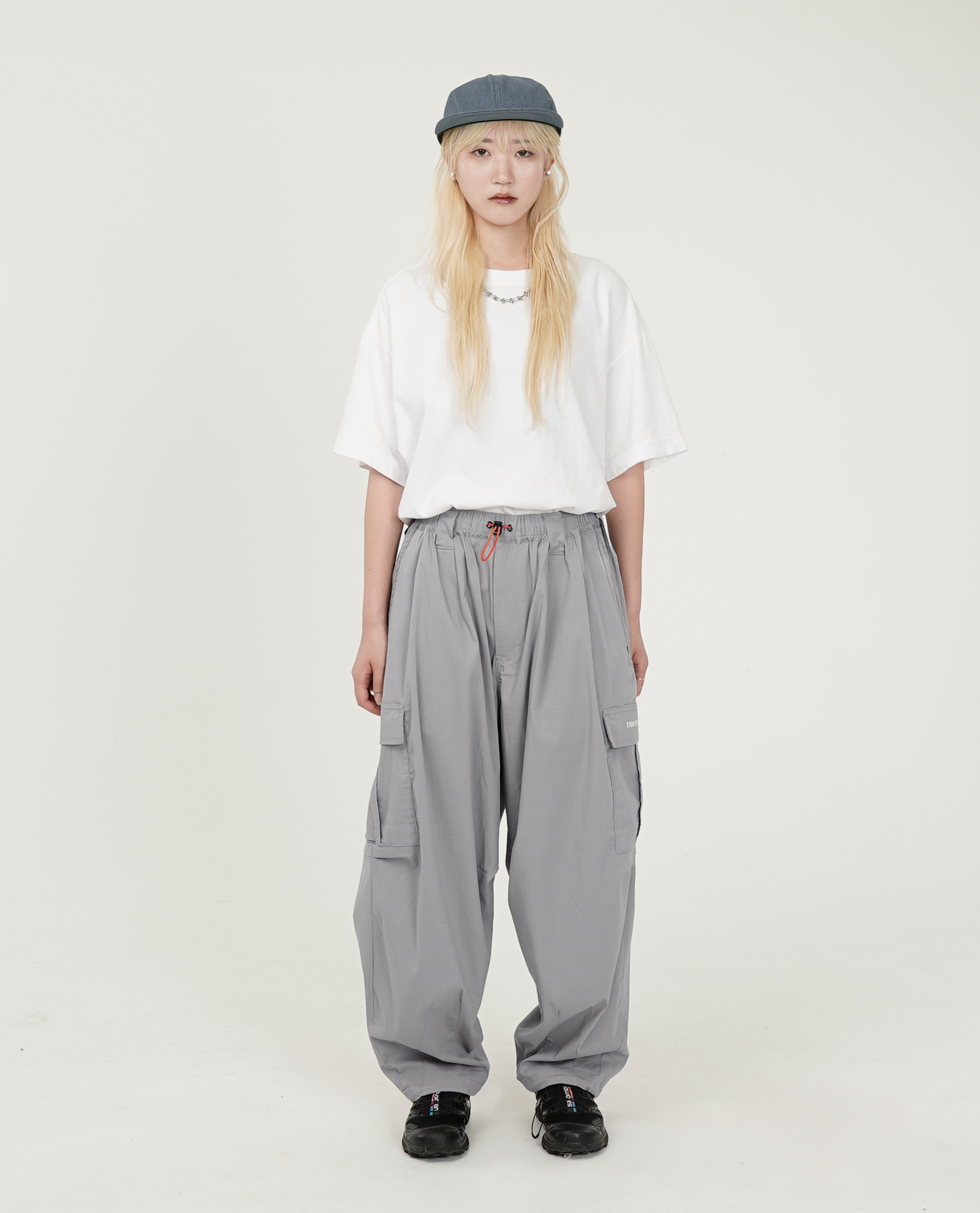 TIGHTBOOTH SEERSUCKER CARGO BALLOON PANTS - 25SS