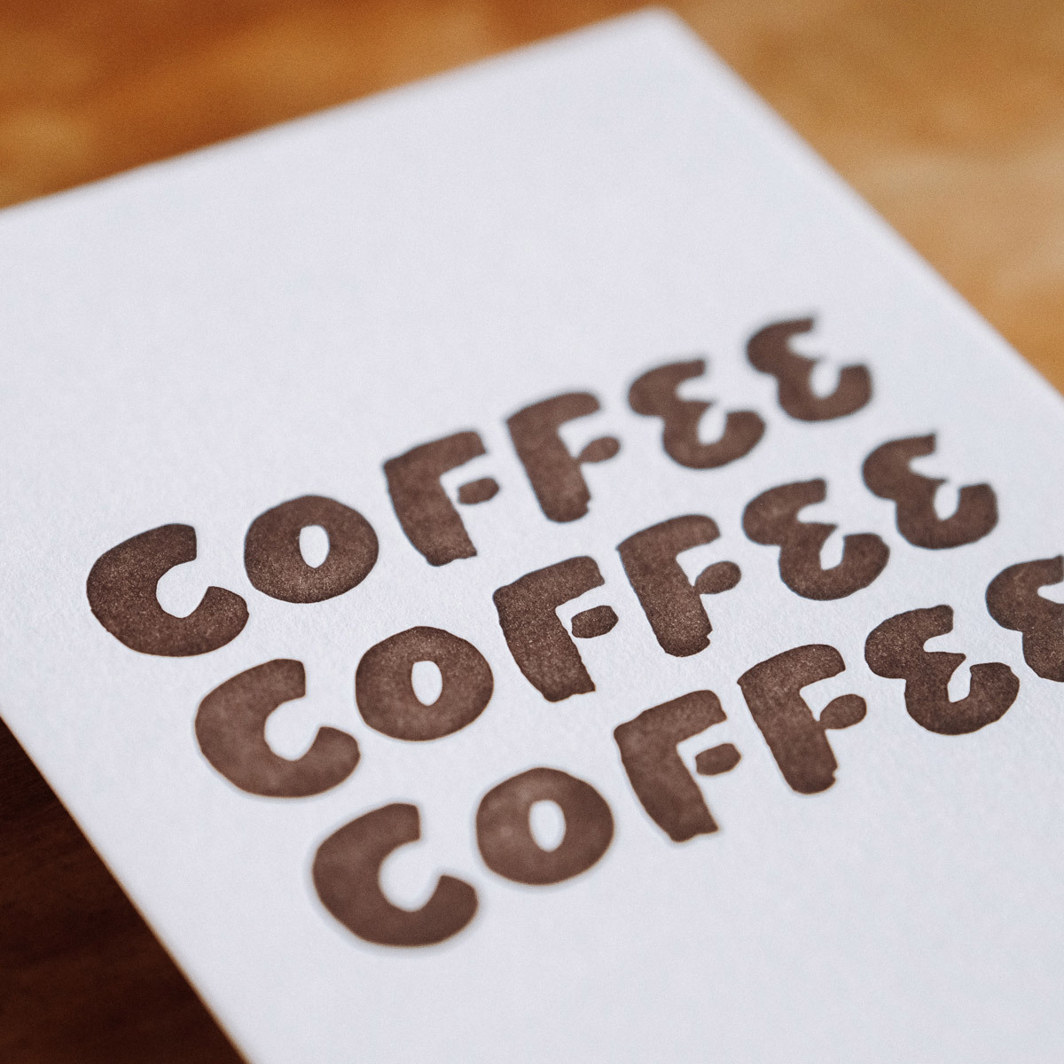 活版卡片｜TRiPLE COFFEE