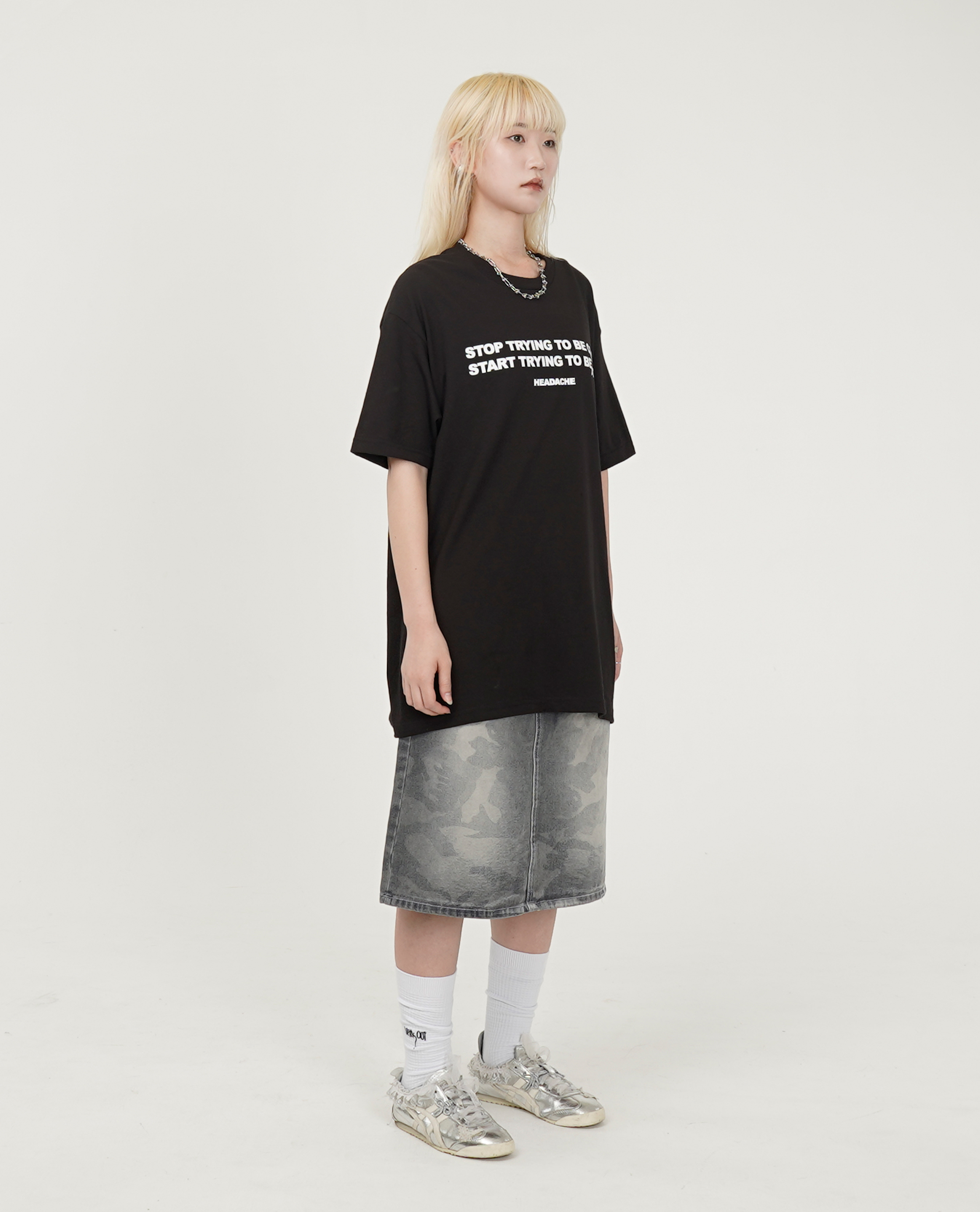 PLZ MAKE IT RUINS Headache - Stop Trying T-Shirt - 25SS