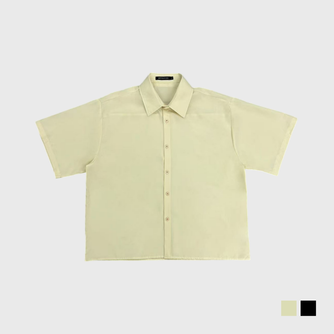 自訂款 素面短袖襯衫