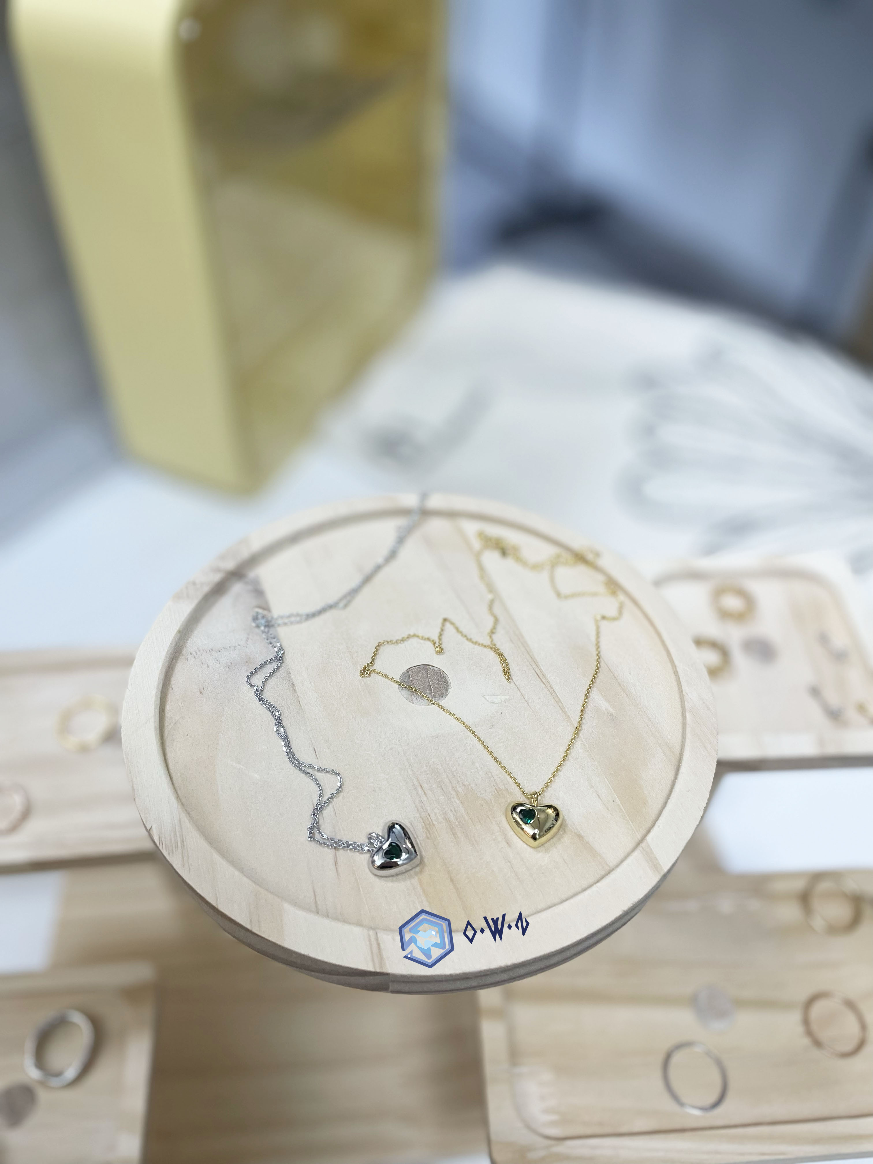 【OWN】韓國 純手工 925純銀系列 項鍊 愛心 心形 墜飾 首飾 飾品 鍍金 銀色