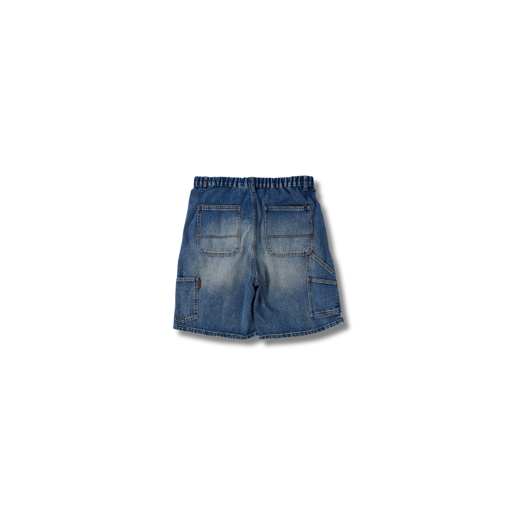 D.CLOSET 寬鬆補釘牛仔短褲