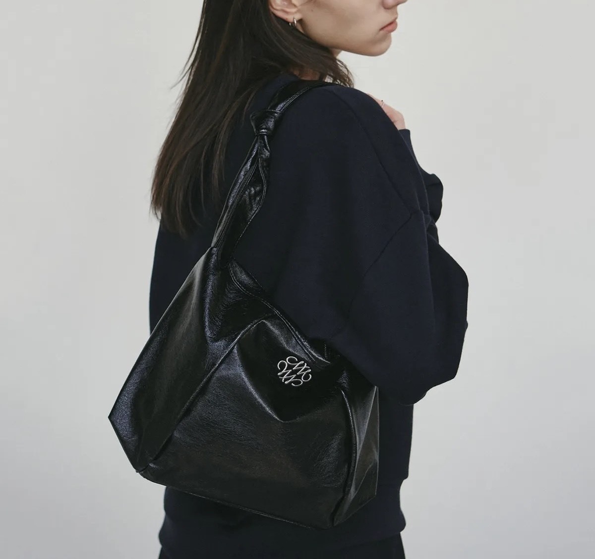 韓國 Nick&Nicole 油蠟皮綁帶包 Square Bag 肩背包