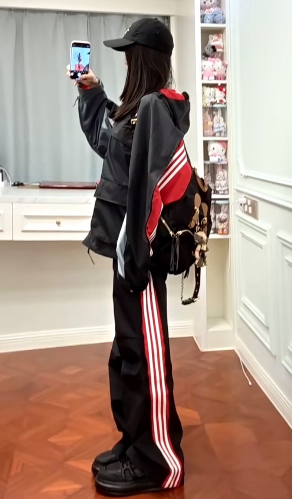 adidas Originals x Ordinary People 聯名運動長褲 黑 拼色潮感 July25