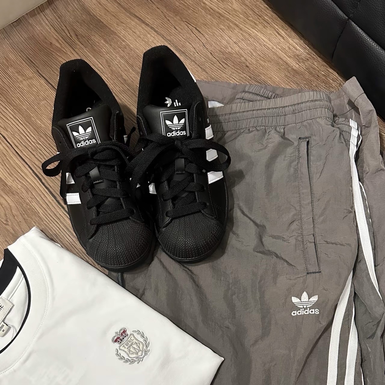 "調貨" ADIDAS SUPERSTAR II 經典拼接貝殼鞋 白尾巴 黑底 JI0079