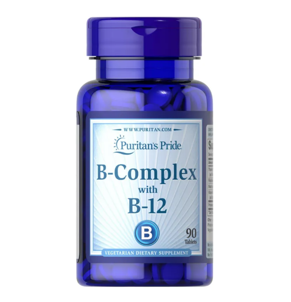 【Puritan's Pride 】B群+B12 B-Complex with B-12 90顆