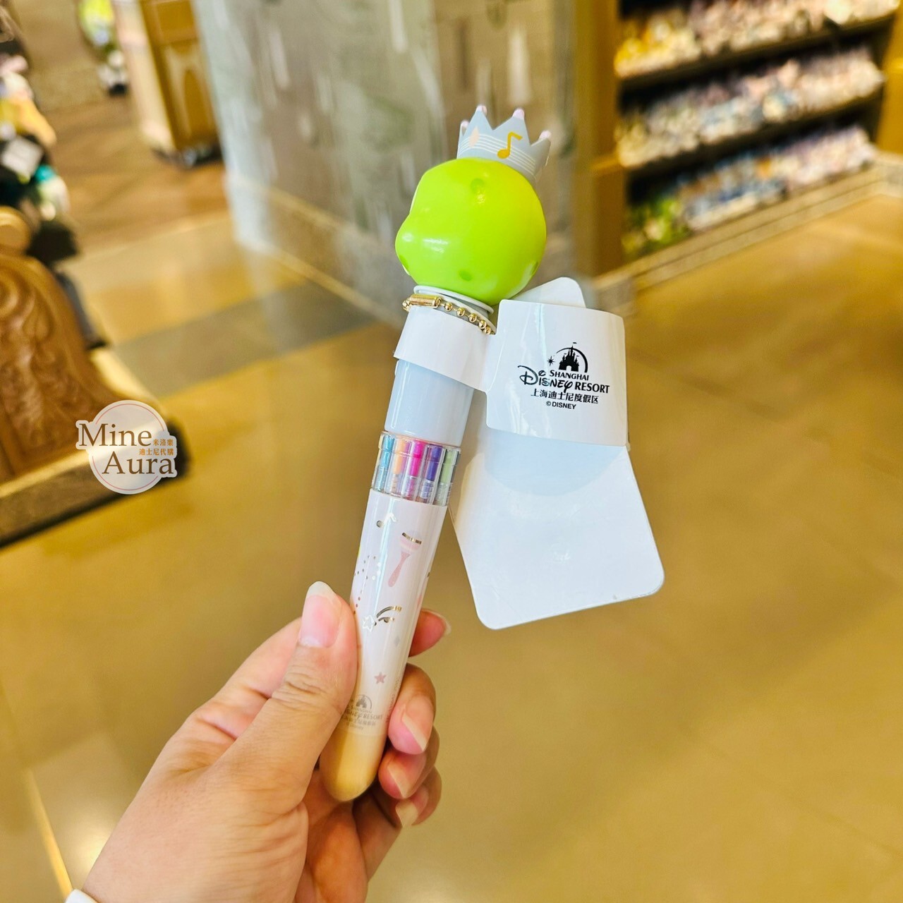 夢幻慶典系列 奧樂米拉 海龜 OluMel 大頭 造型 多色 圓珠筆 -上海迪士尼樂園
