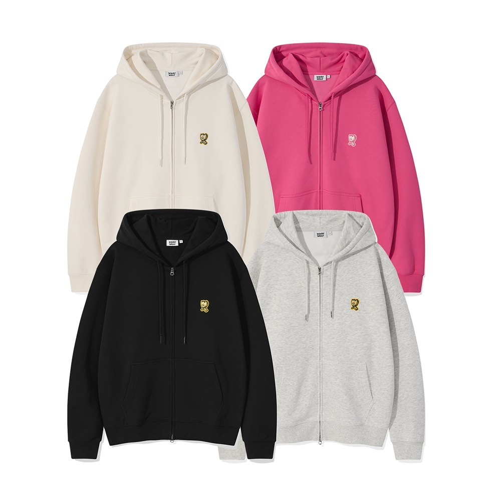 WACKY WILLY Graphic Kiki Wappen Hoodie Zip-Up