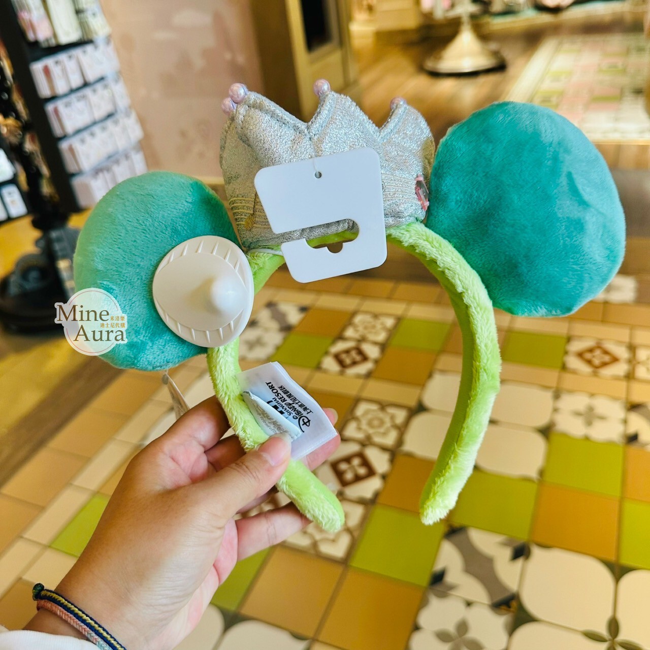 夢幻慶典系列 奧樂米拉 海龜 OluMel 立體耳朵 造型 髮圈 髮箍 -上海迪士尼樂園