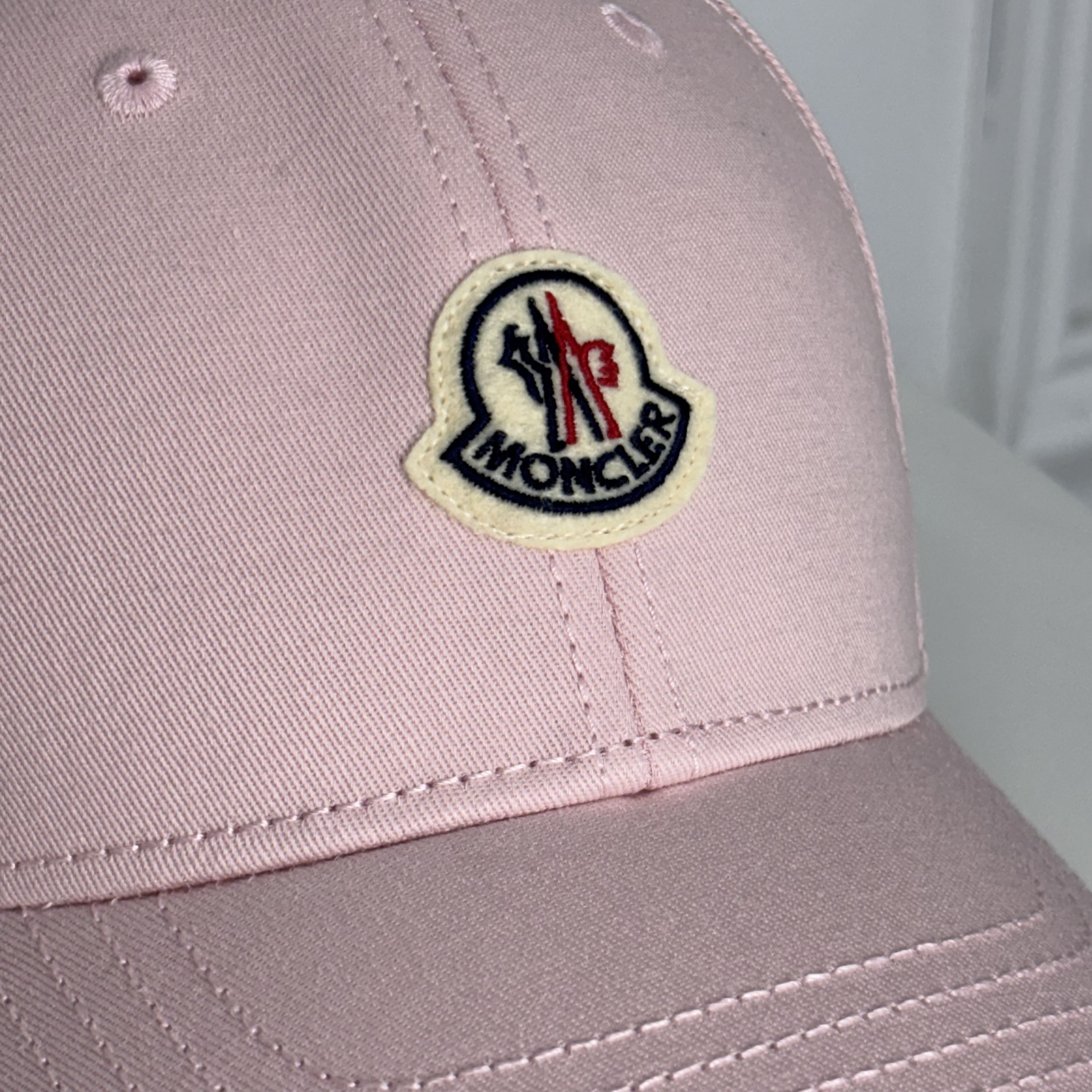 Moncler 刺繡LOGO棒球帽 (粉)【2EC0120440003099】