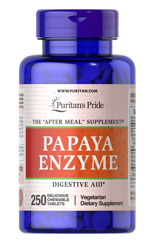 【Puritan's Pride】木瓜酵素嚴選配方 (素食) Papaya Enzyme 250顆