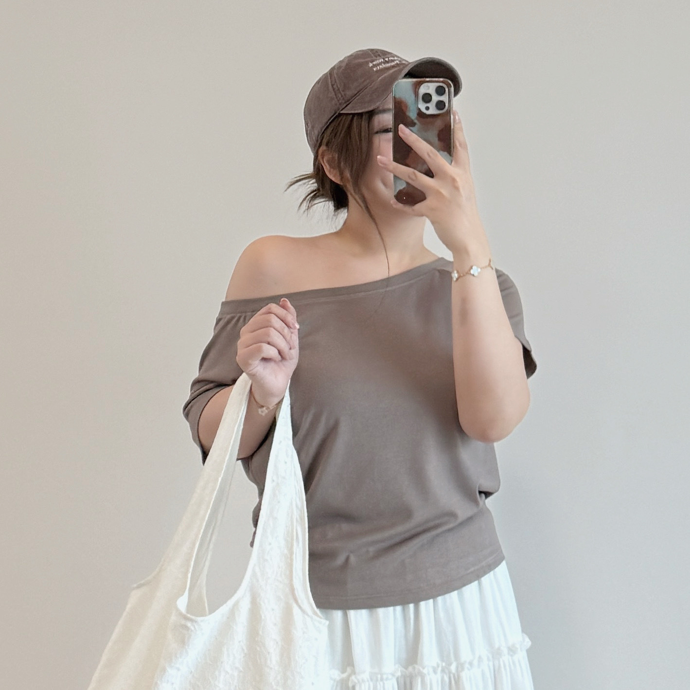 現貨 7212 斜肩/一字肩短袖上衣- 三色入