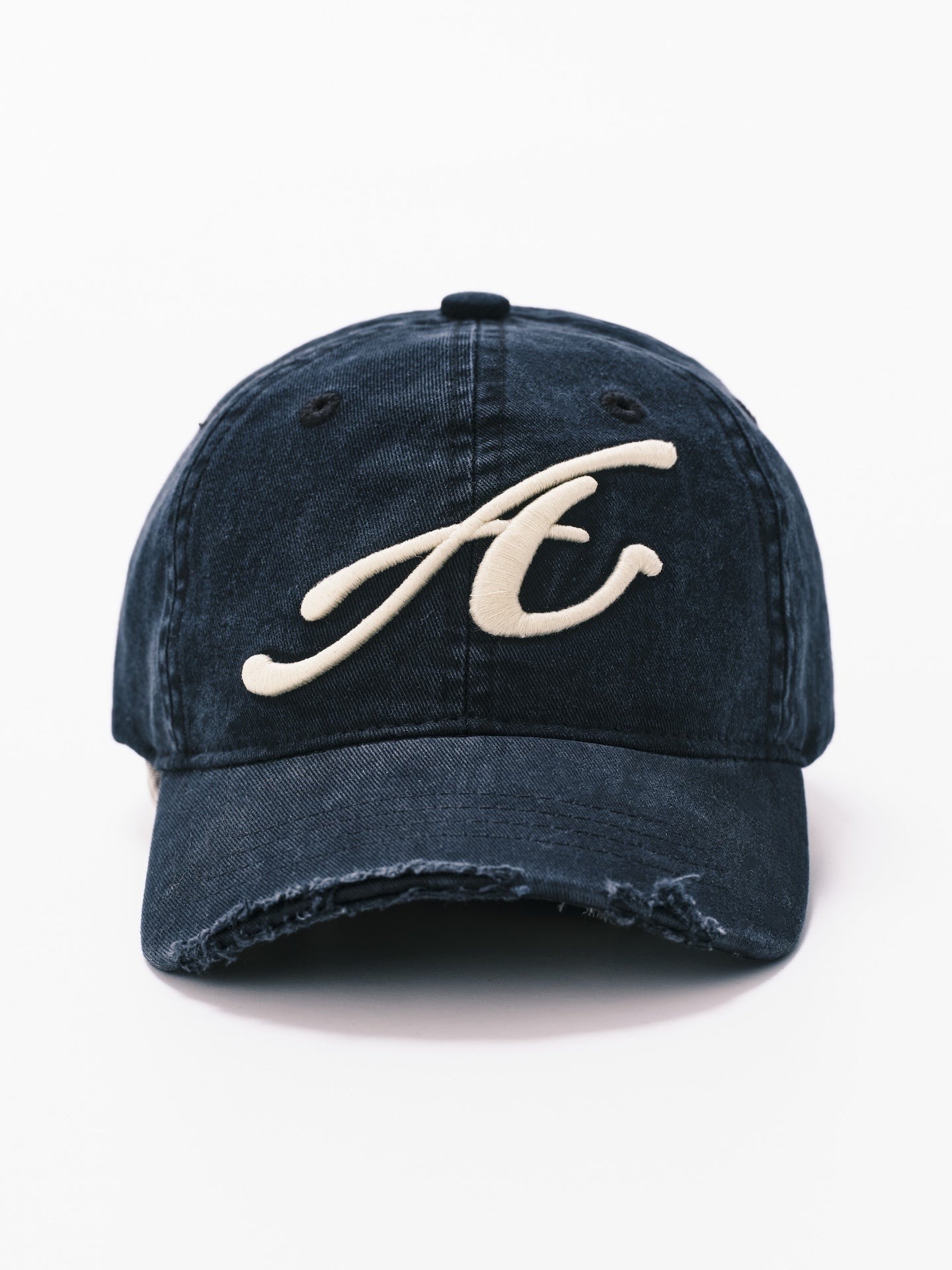 ANOWHEREMAN｜Raw Edge Baseball Cap (Black)