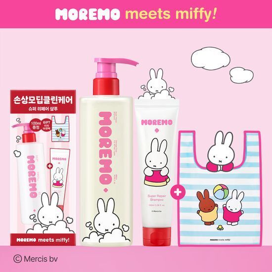 《olive young 連線》moremo x miffy hair shampoo 480+100ml
