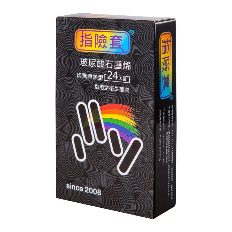 Findom 指險套: 烯黑導熱型 指險套 (24片裝)