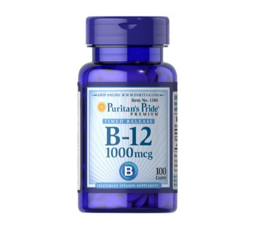 【Puritan's Pride】維他命B-12 Vitamin B-12 1000mcg B12 長效緩釋型 100顆