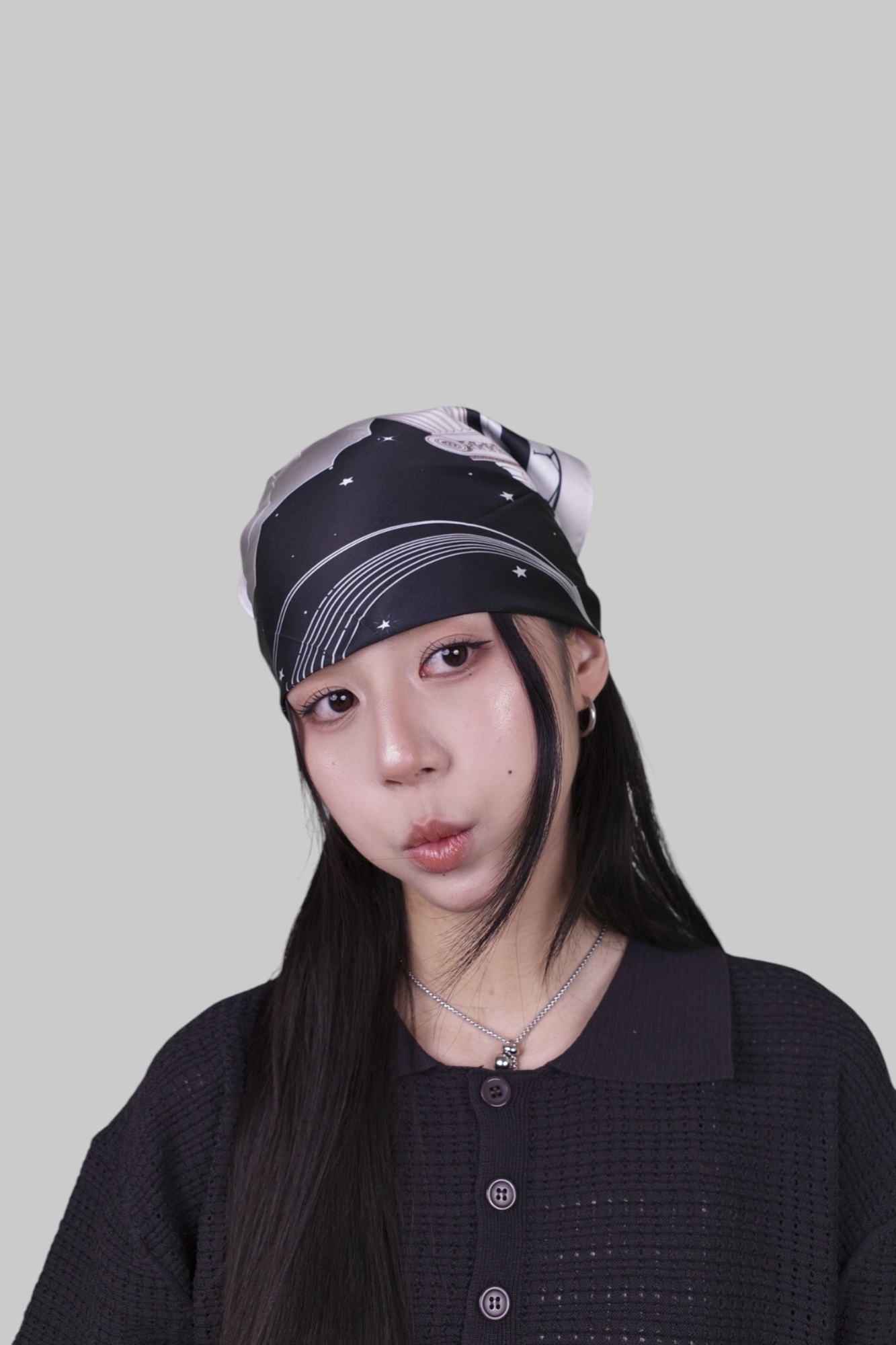 『Always_Good』塔羅牌系列 隱者 絲巾 方巾 頭巾