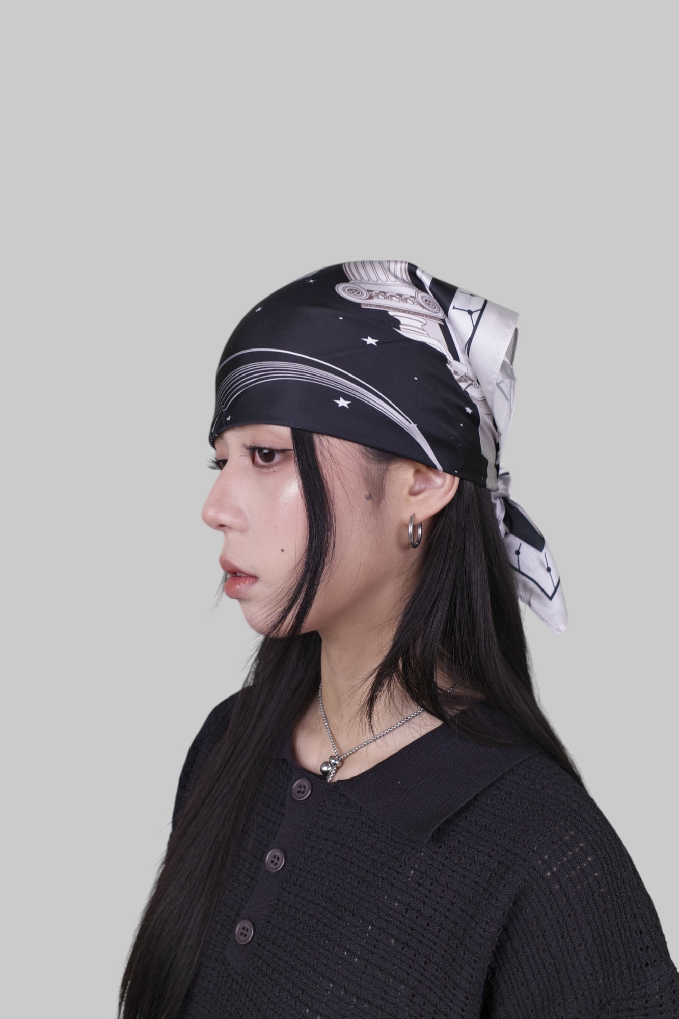 『Always_Good』塔羅牌系列 隱者 絲巾 方巾 頭巾