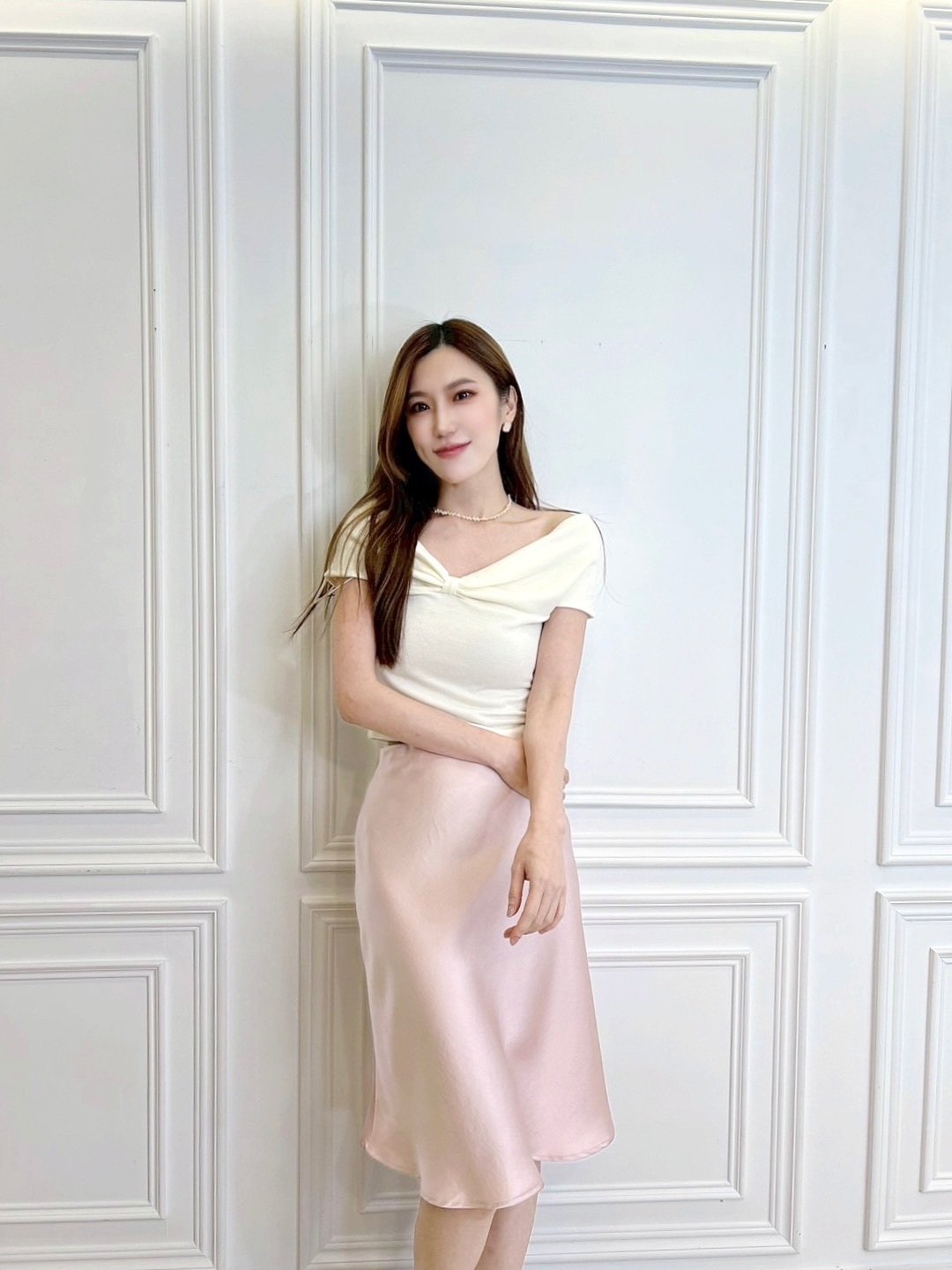 仙女光澤面料傘裙