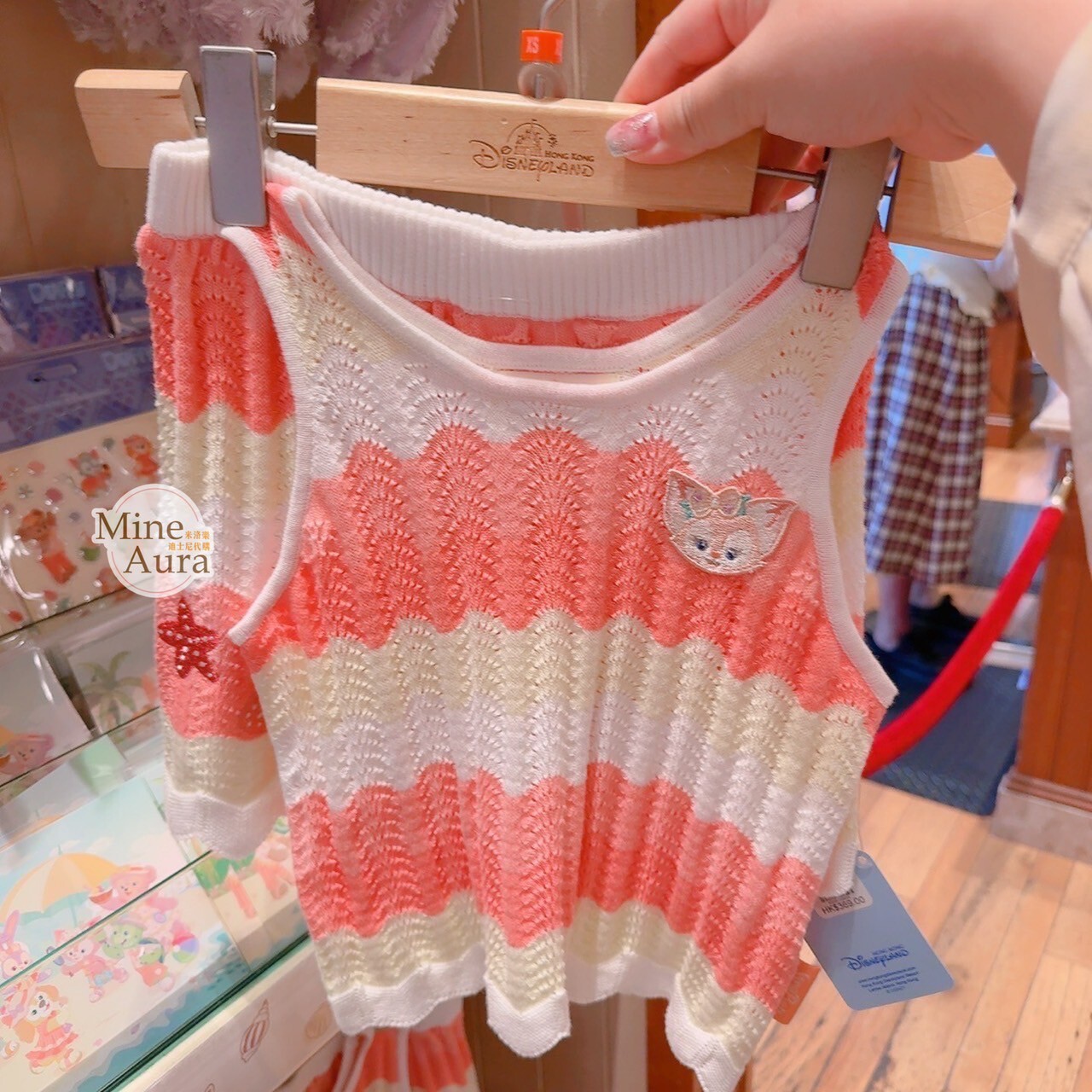 海灘派對系列 達菲Duffy與好友 玲娜貝兒 LinaBell 小童 兒童 針織背心 短褲 套裝 -香港迪士尼樂園