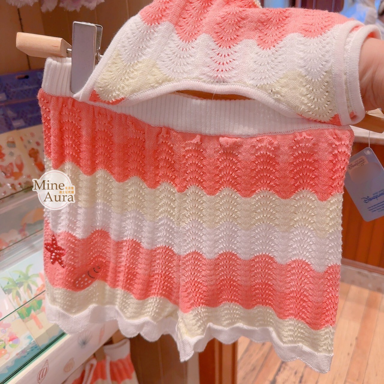 海灘派對系列 達菲Duffy與好友 玲娜貝兒 LinaBell 小童 兒童 針織背心 短褲 套裝 -香港迪士尼樂園