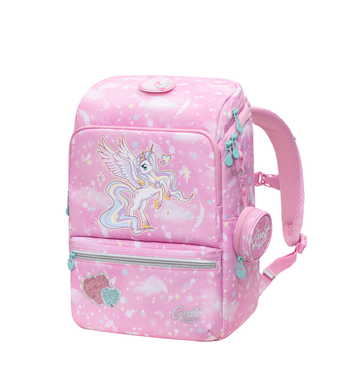 Gmt for kids Light 系列護脊書包 22L - 粉羽獨角獸
