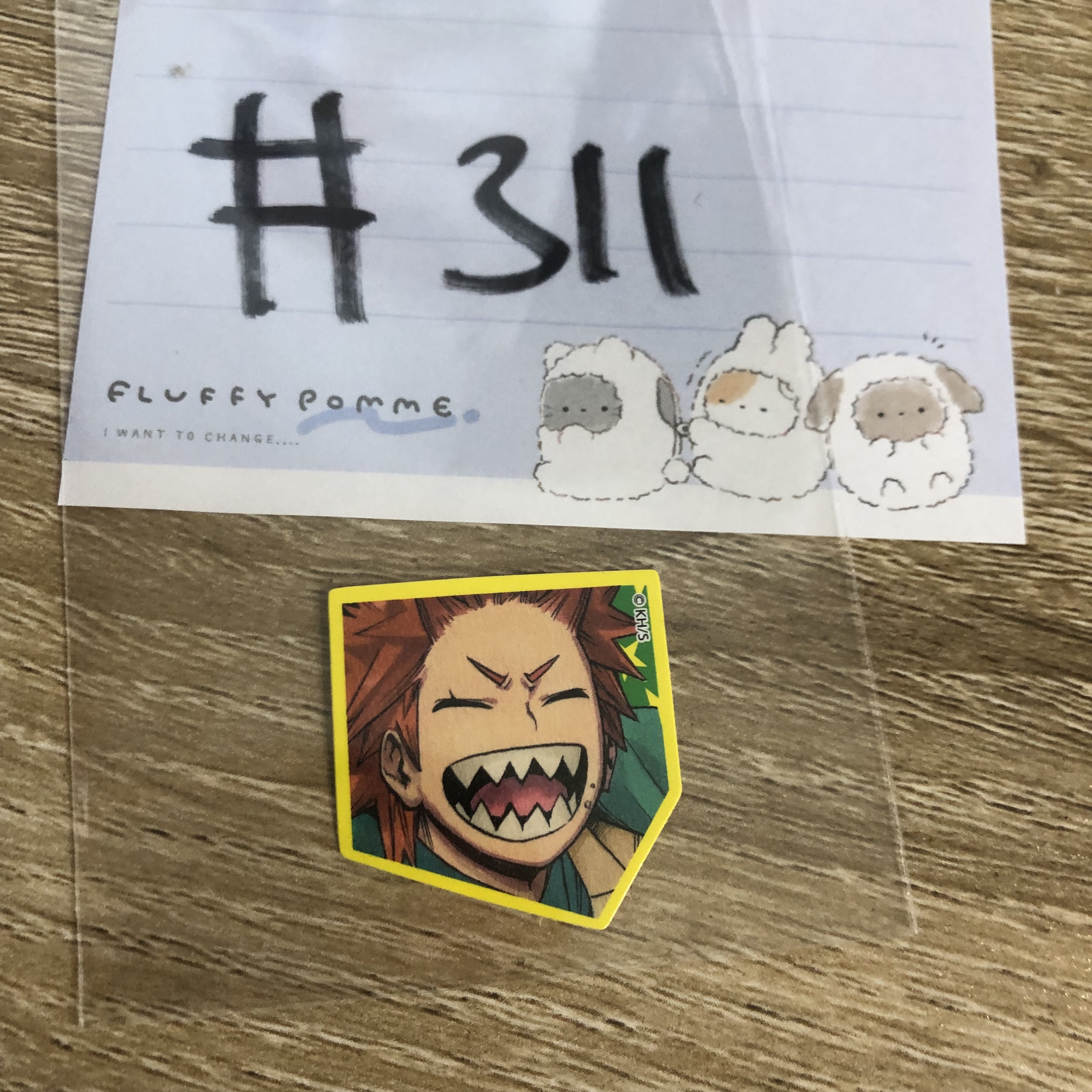 我的英雄學院  切島  貼紙 #311