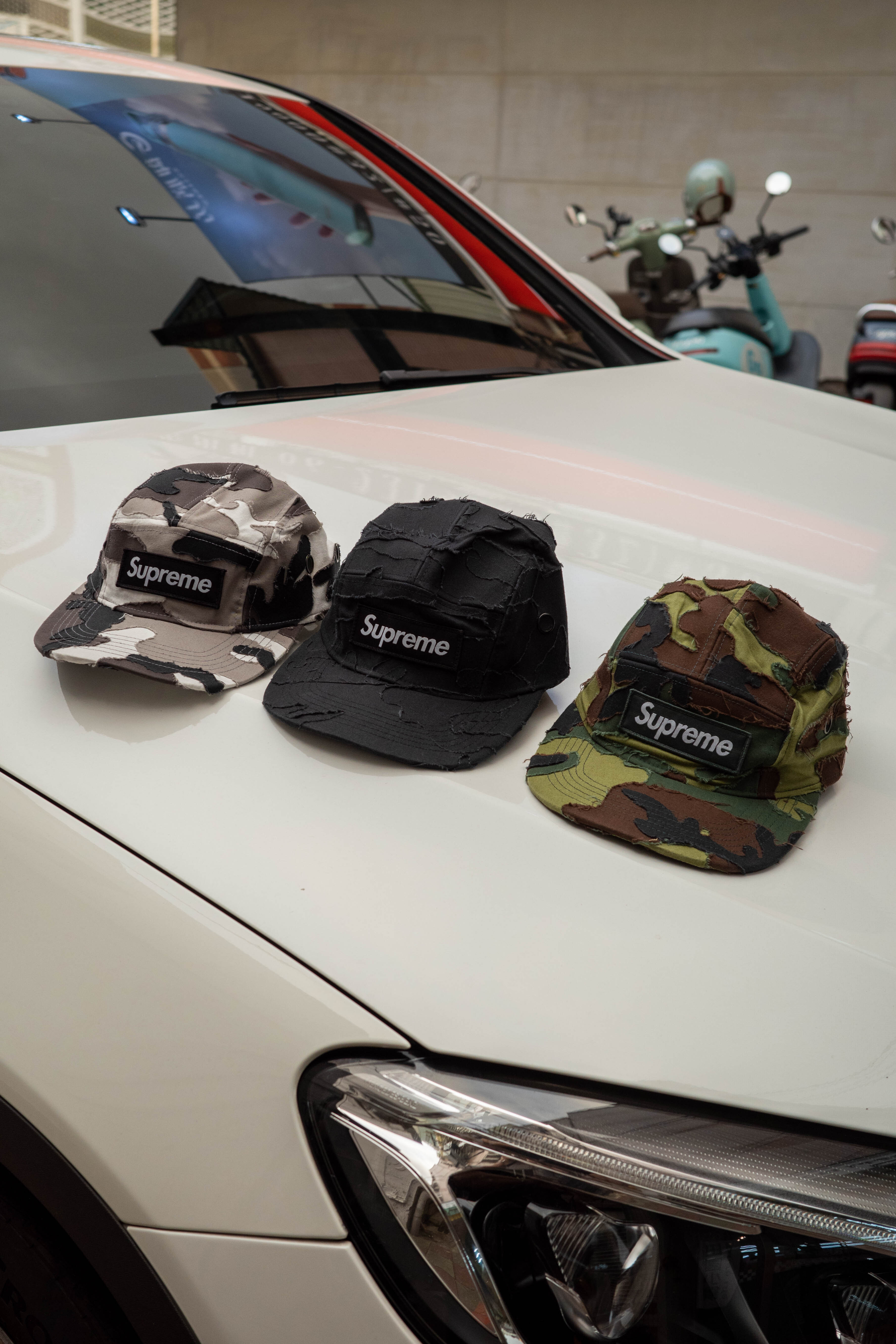 Supreme 五分割 Layered Camo Camp Cap ss25h97