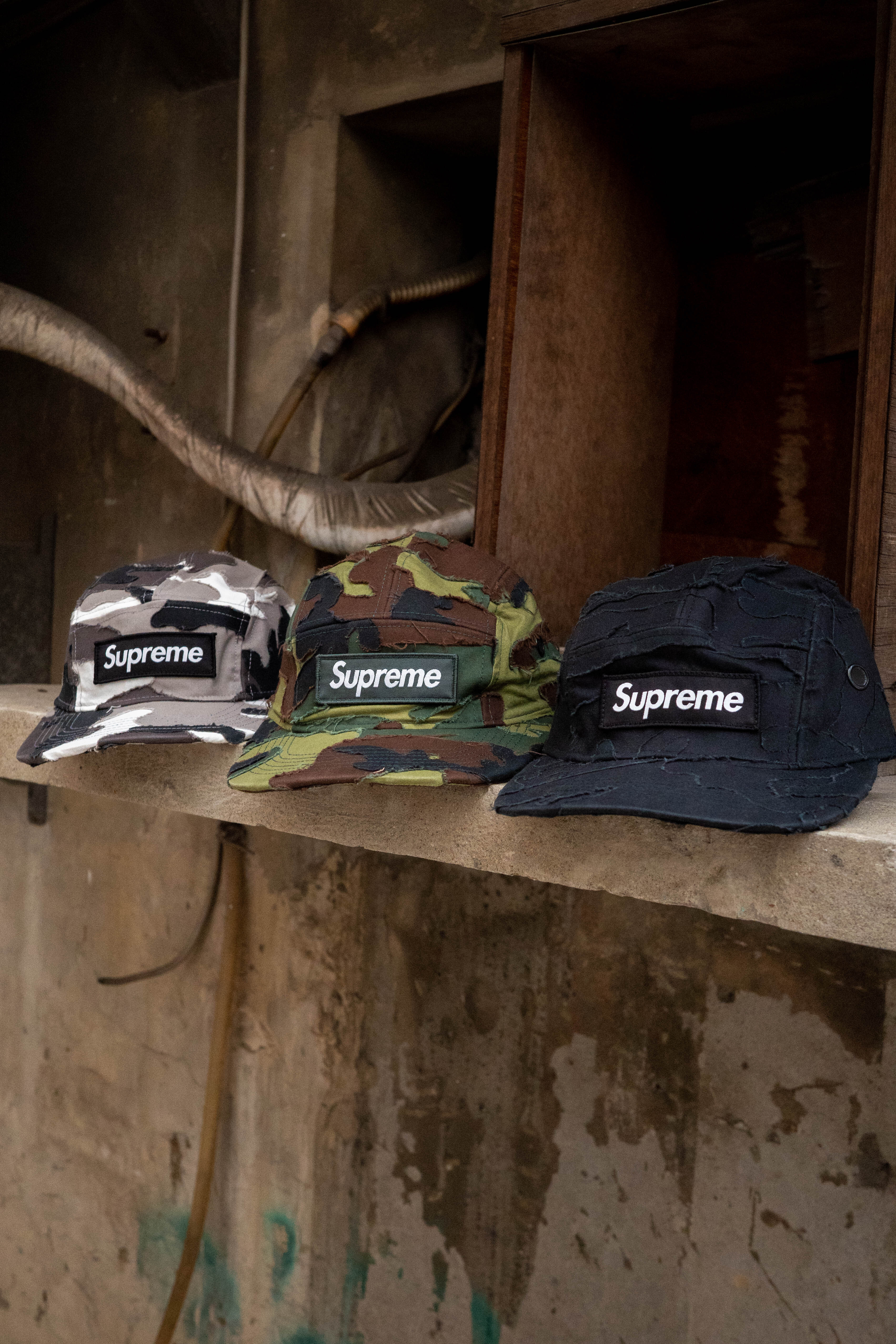 Supreme 五分割 Layered Camo Camp Cap ss25h97
