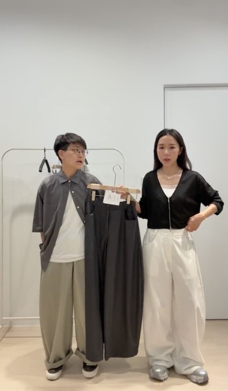 (現貨)(版娘激推) 一流版型101cm冰爽西裝時髦繭型褲F size _5106