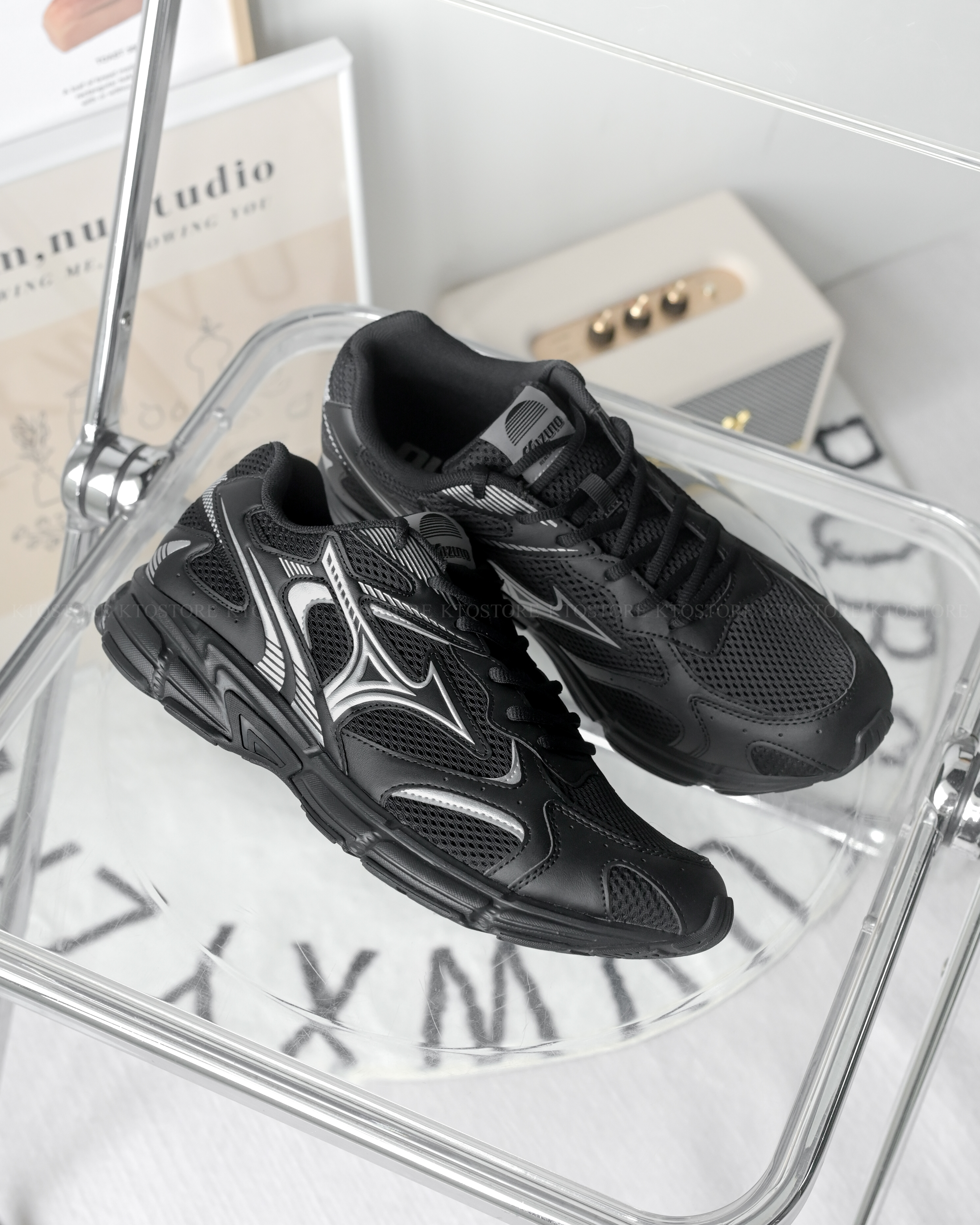 KTQ STORE ‧ MIZUNO  Speed 2K 美津濃 全黑 黑銀 男女鞋 D1GH222903