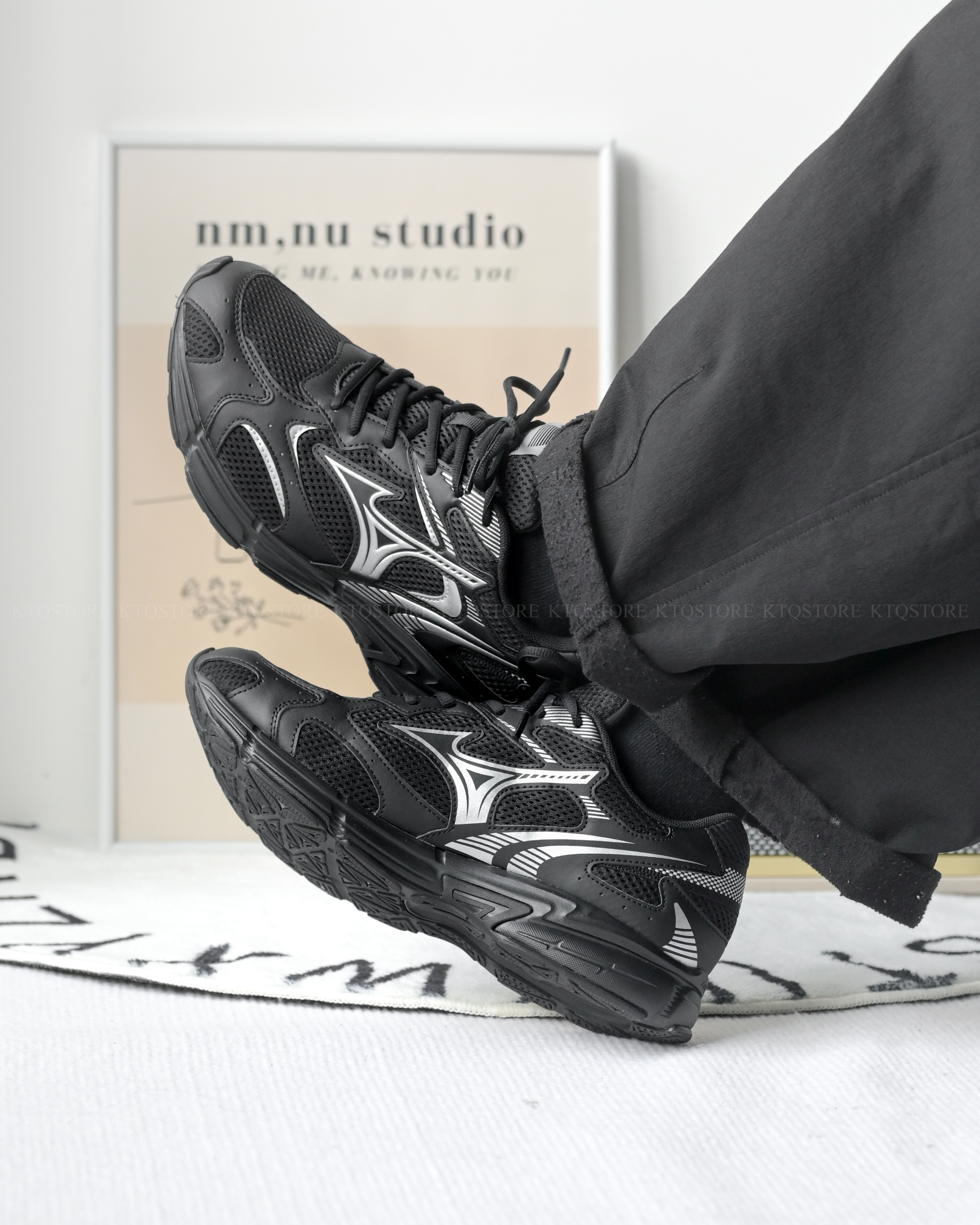 KTQ STORE ‧ MIZUNO  Speed 2K 美津濃 全黑 黑銀 男女鞋 D1GH222903