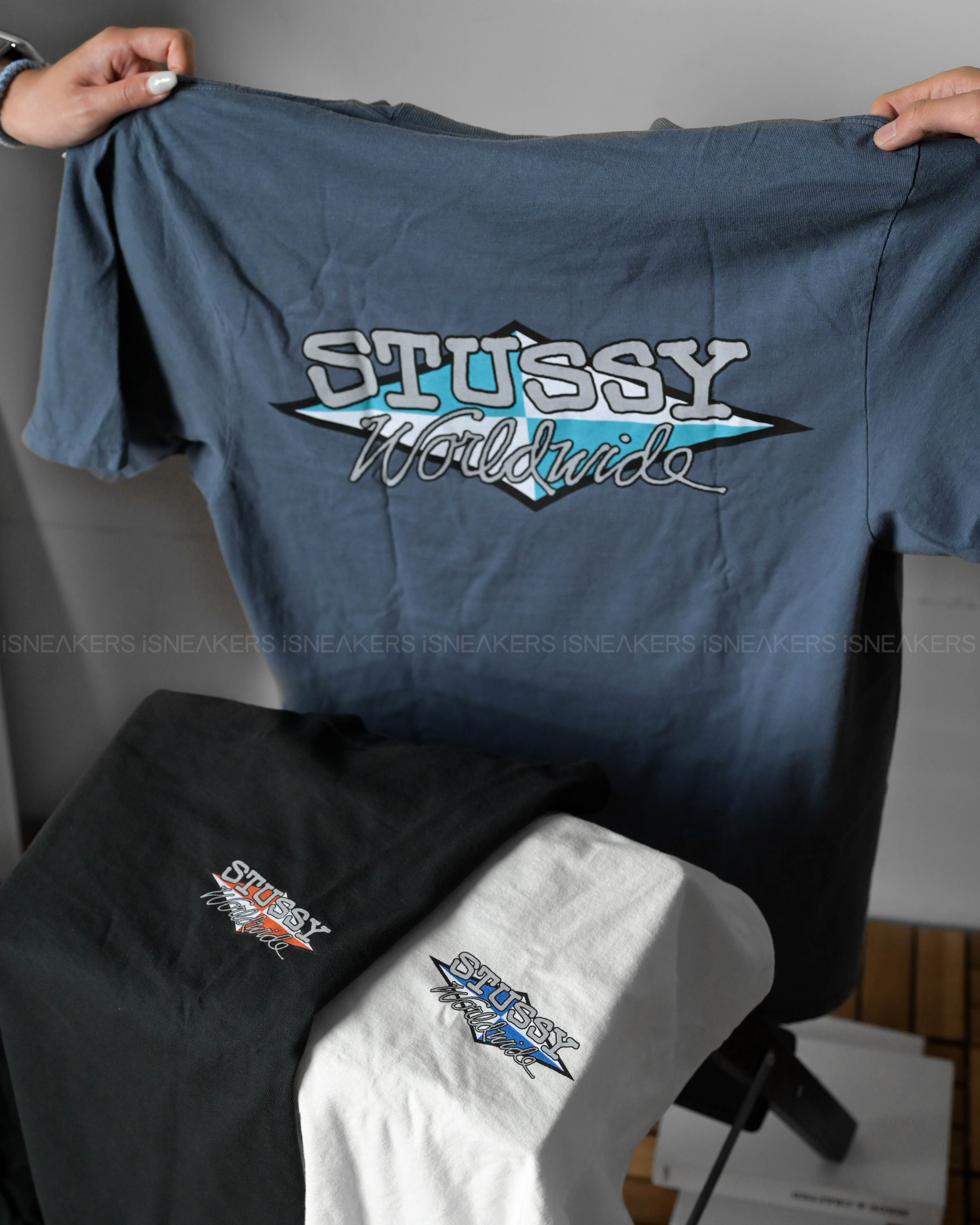 iSNEAKERS｜Stüssy Worldwide Diamond Tee Pigment Dyed 鑽石