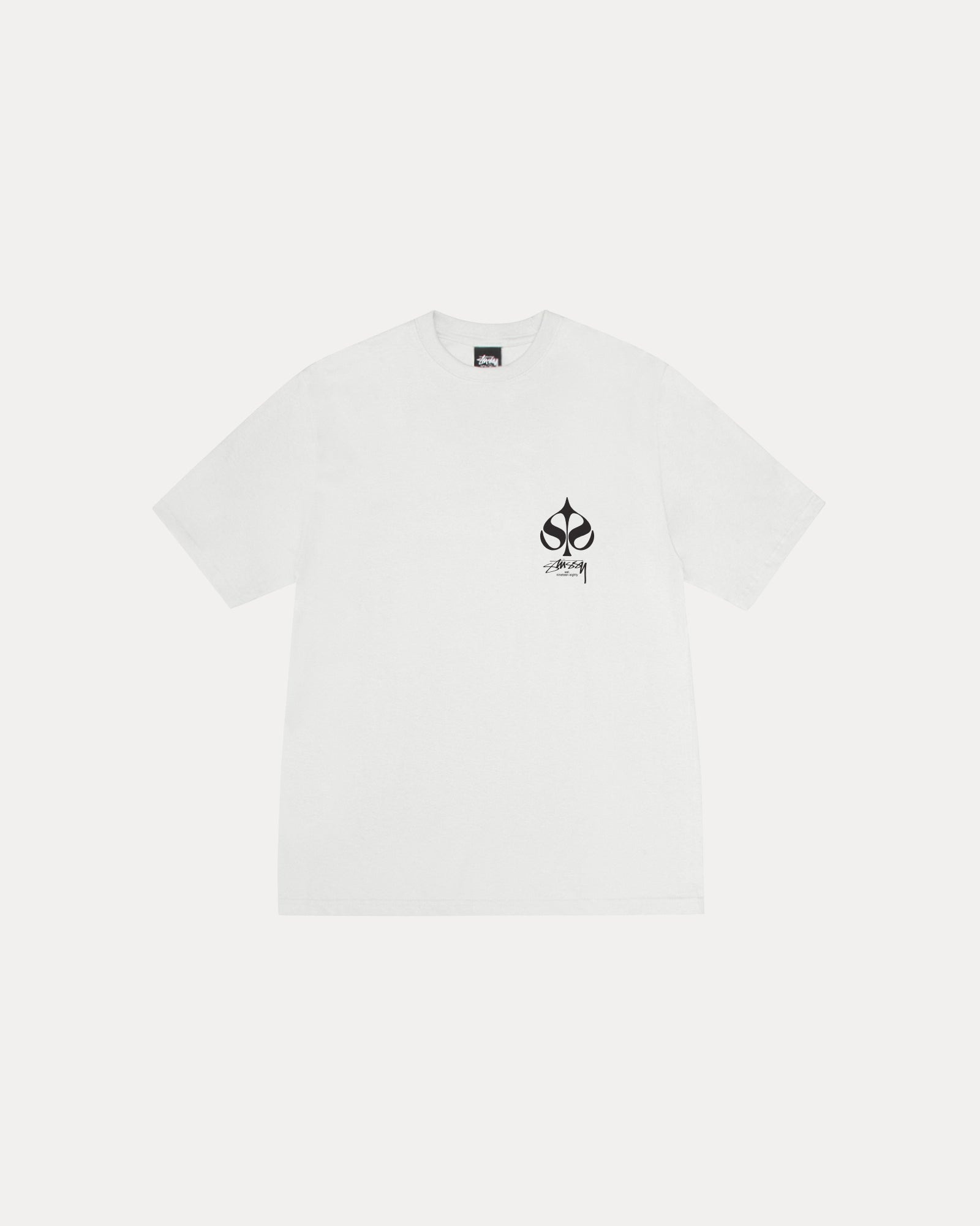 2025SS STUSSY SPADE TEE PIGMENT DYED 黑桃水洗短T 現貨190515